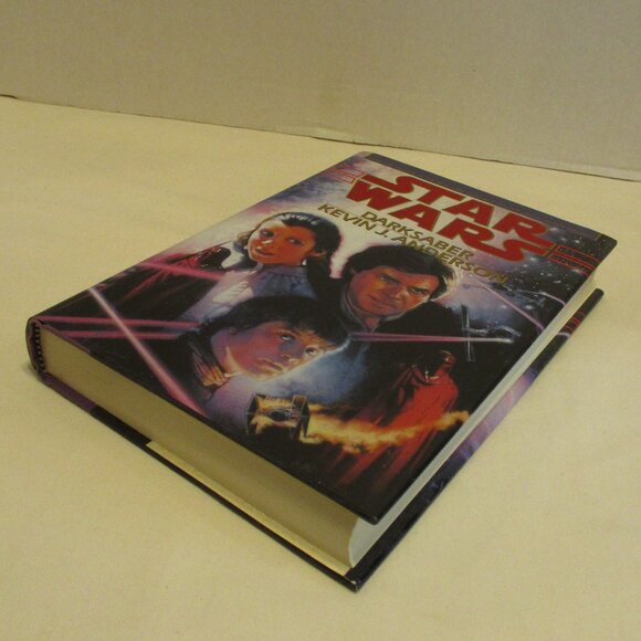 Star Wars Dark Saber Vintage 1995 Medium Black White Reading Book - Picture 3 of 6